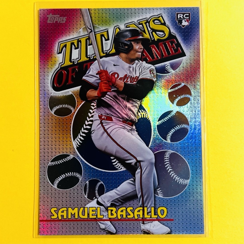 2026 Topps‎ Series 1 Samuel Basallo RC TOG-10 Rookie Rainbow Foil Titans